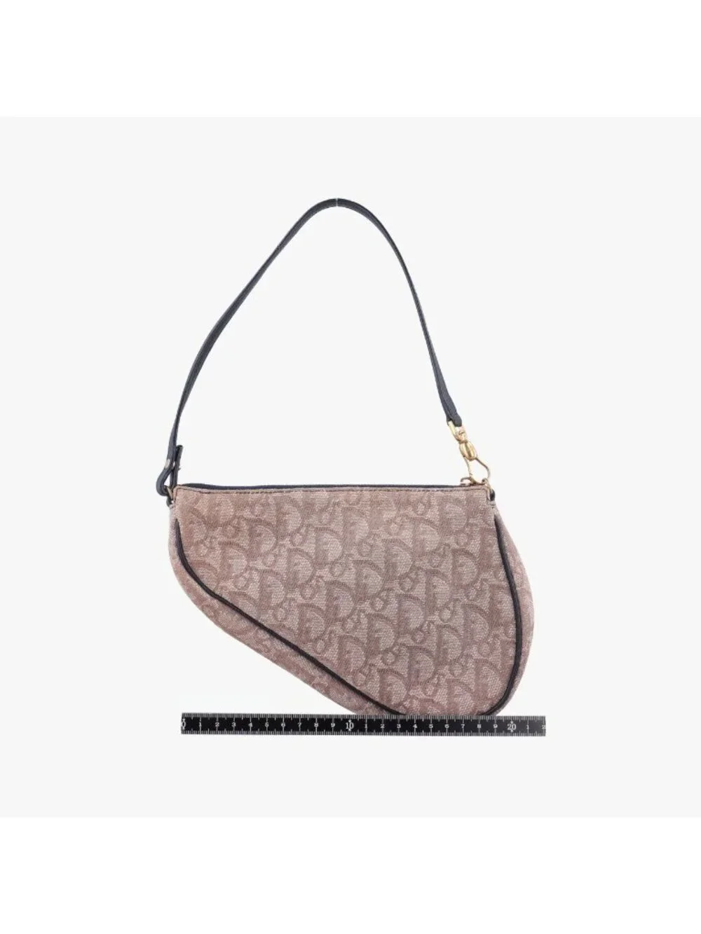 Dior Saddle Navy Beige Pink Jacquard MC Handbag